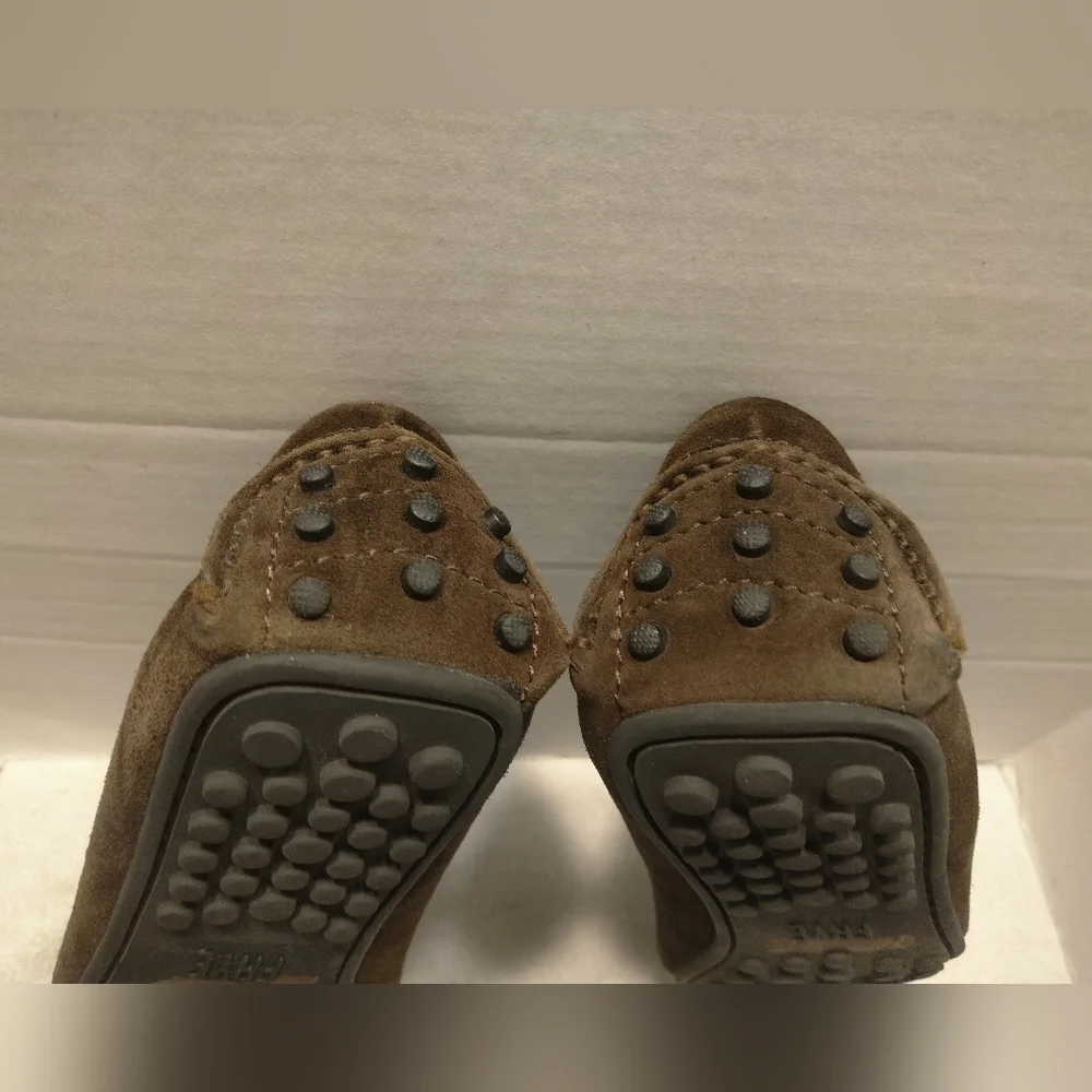 FRYE Allen moccasine suede #12 - Picture 9 of 11
